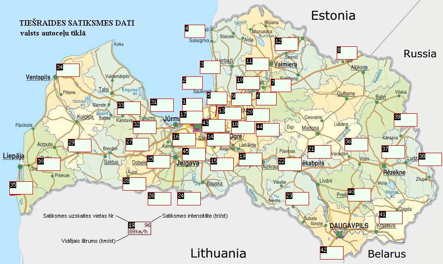 Latvian map 